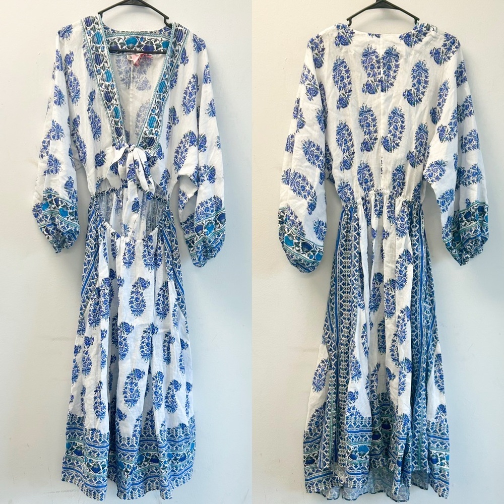 Boteh paisley print maxi dress
